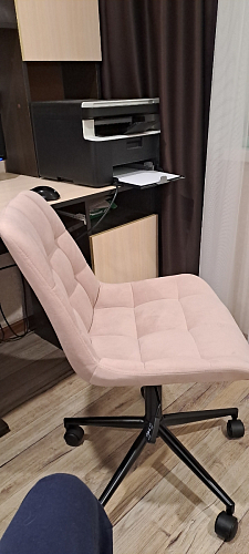 Компьютерное кресло Честер розовый (california 390) / черный фото покупателя 17