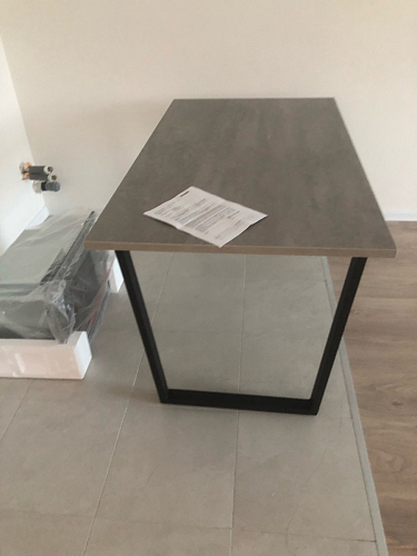 Стол Лота Лофт 120 25 мм сабия / белый матовый фото покупателя 8