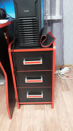 Тумба Ханна черная / красная  - Уцененный экземпляр фото покупателя 169