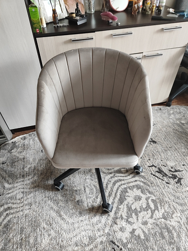 Компьютерное кресло Тибо confetti chocolate / белый фото покупателя 22