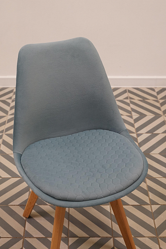 Деревянный стул Bonuss light purple / wood из шоурума 1