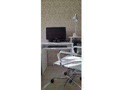 Компьютерный стол Джаз-24 левый белый фото покупателя 86