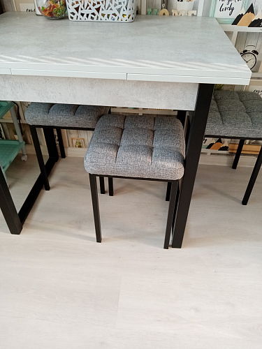 Стол Форли дуб велингтон / черный матовый фото покупателя 54