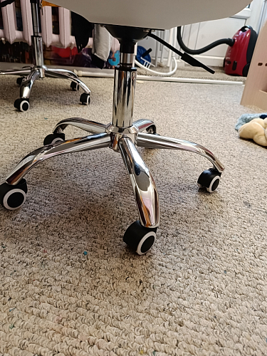 Компьютерное кресло Kolin с подушкой clear / white фото покупателя 157