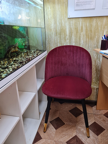 Стул на металлокаркасе Gabi 1 темно-серый / черный фото покупателя 277