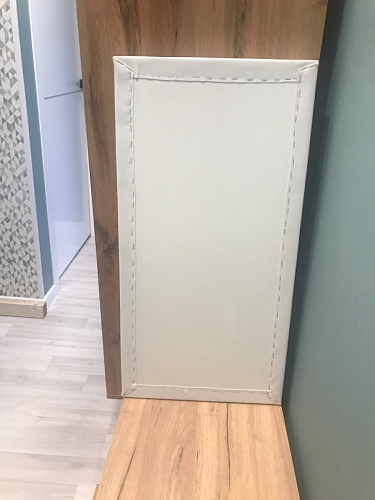 Обувница Эго Об-1 на ножках бетон светлый / белый глянец фото покупателя 10