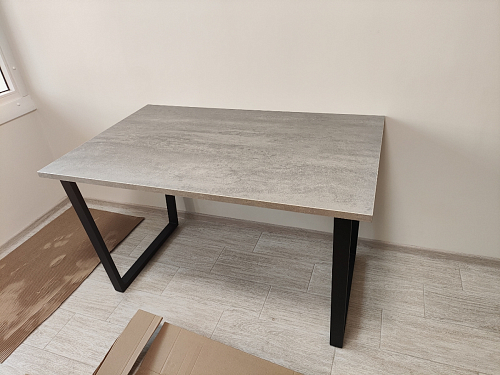 Деревянный стол Лота Лофт 120x75 дуб крафт табачный / черный матовый фото покупателя 449