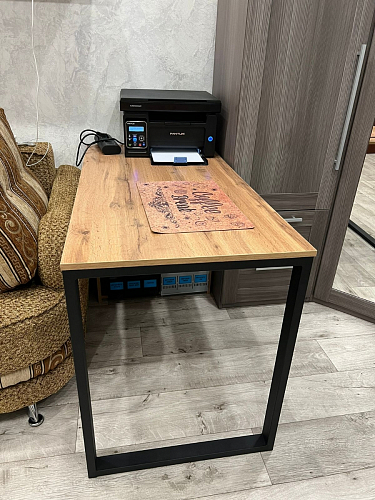 Письменный стол Битти Лофт 116х60х75 креатель / черный матовый фото покупателя 15