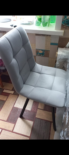 Комплект стульев Чилли 4 шт темно-серый / черный фото покупателя 244