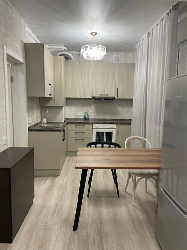 Стол Тринити Лофт 120 32 мм бетон / черный матовый фото покупателя 314