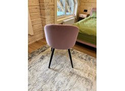 Стул на металлокаркасе Gabi 1 бежевый / черный с серебряными наконечниками фото покупателя 182