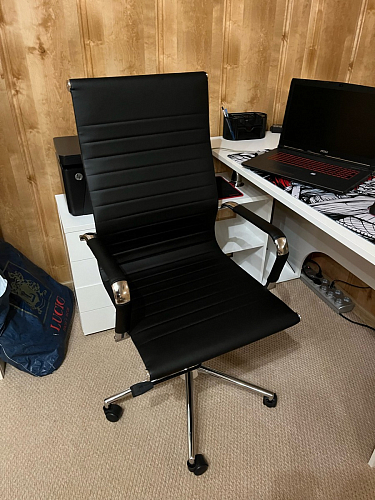 Компьютерное кресло Reus белая сетка / хром фото покупателя 85