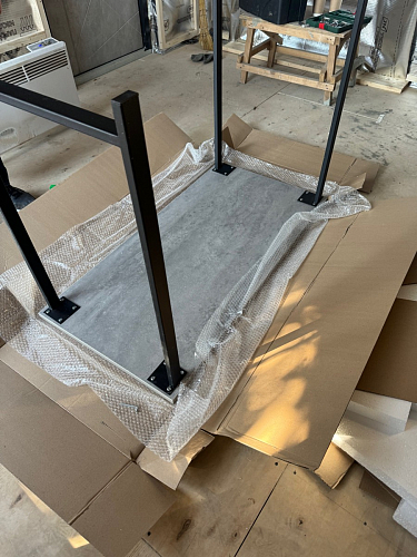 Барная стойка Дилан Лофт 120х60х90 бетон фото покупателя 171