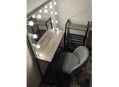 Стул на металлокаркасе Gabi blue / black фото покупателя 292