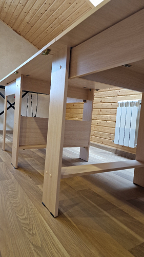 Стол обеденный раздвижной СтК7 дуб молочный фото покупателя 204