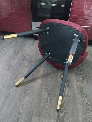 Стул на металлокаркасе Gabi 1 dark gray / black фото покупателя 528