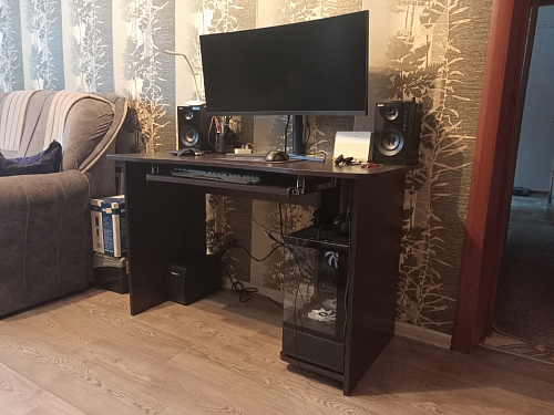 Компьютерный стол КСТ-04.1 венге фото покупателя 12