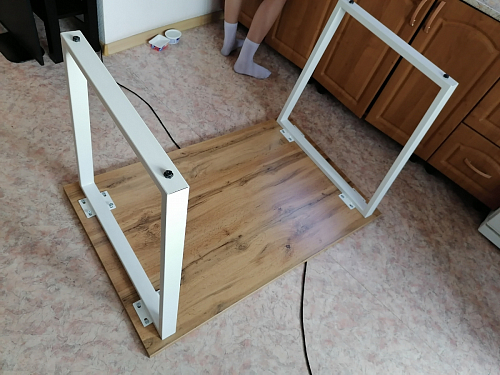 Стол раскладной Лота Лофт 120 25 мм юта / черный матовый фото покупателя 47