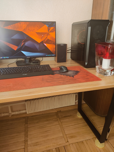 Стол Лота Лофт 140 25 мм черный матовый / бетон фото покупателя 843