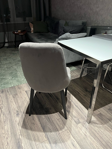 Стул на металлокаркасе Kora beige / black фото покупателя 129