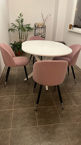 Стул на металлокаркасе Gabi gray / black фото покупателя 191