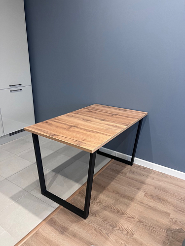 Деревянный стол Лота Лофт 140х80 черный матовый / бетон светлый фото покупателя 725