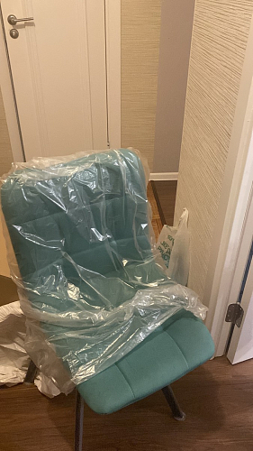 Стул на металлокаркасе Чилли зеленый / белый каркас фото покупателя 237