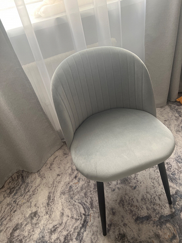 Стул на металлокаркасе Gabi gray / black фото покупателя 773