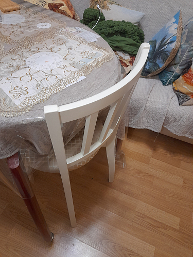 Деревянный стул Айра серый / белый фото покупателя 3