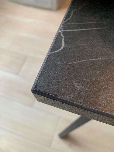 Стол Тринити Лофт 120 32 мм дуб галифакс табако / черный матовый фото покупателя 533