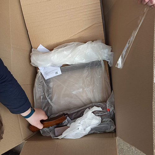 Кресло Luiza dirty oak / dark brown фото покупателя 4