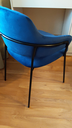 Стул на металлокаркасе Инклес желтый / черный глянец фото покупателя 33