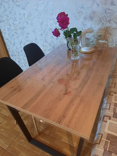 Деревянный стол Лота Лофт 140х80 дуб крафт табачный / черный матовый фото покупателя 99