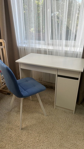 Стул на металлокаркасе Чилли темно-серый / черный каркас фото покупателя 257