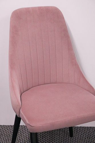 Стул на металлокаркасе Kora light purple / black из шоурума 2