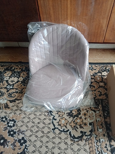 Стул на металлокаркасе Gabi 1 line light blue / black фото покупателя 211