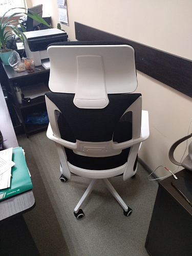 Компьютерное кресло Golem black / white фото покупателя 53