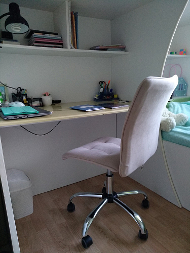 Компьютерное кресло One/Ван флок молочный 4 фото покупателя 25