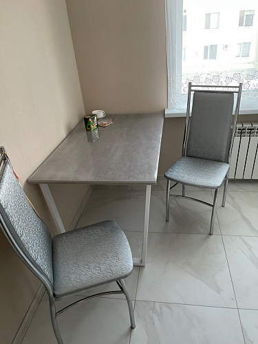 Деревянный стол Лота Лофт 120х75 белый матовый / дуб крафт золотой фото покупателя 732