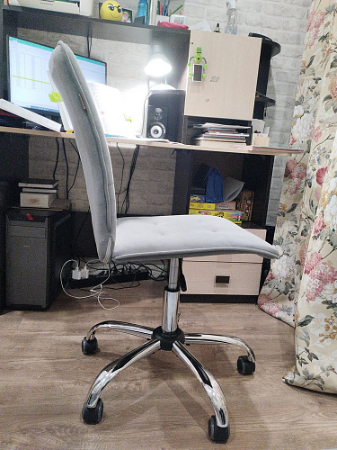 Компьютерное кресло One/Ван флок бежевый 7 фото покупателя 100