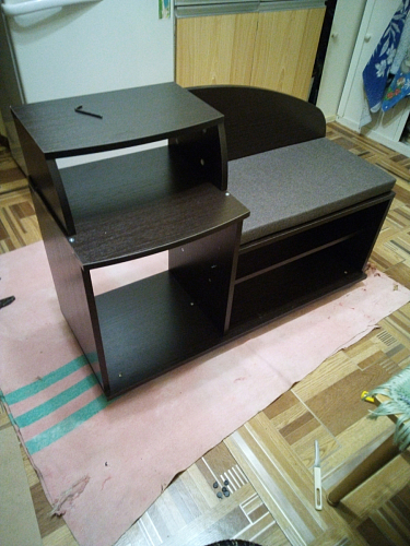 Обувница Аврора дуб млечный / венге фото покупателя 157