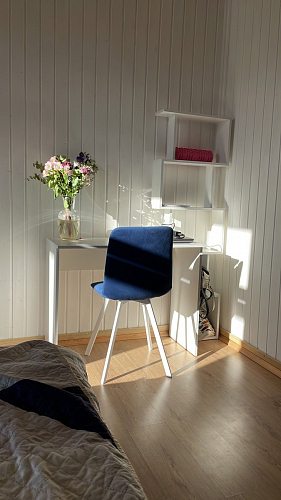 Стул на металлокаркасе Чилли бирюзовый / черный фото покупателя 892