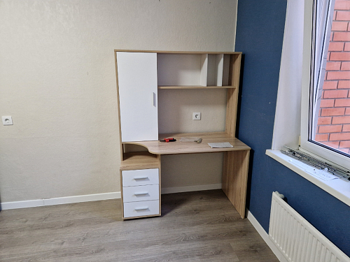 Письменный стол КСТ-16 левый венге / беленый дуб фото покупателя 112