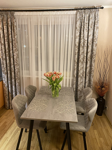 Стол Тринити Лофт 120 25 мм бетон / черный матовый фото покупателя 5