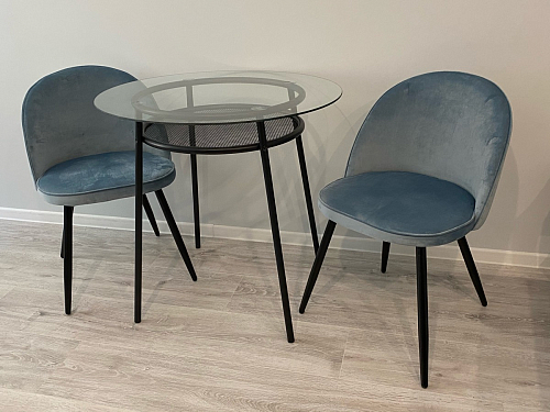 Стул на металлокаркасе Dodo blue фото покупателя 141