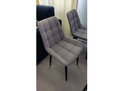 Стул на металлокаркасе Челси белый / латте фото покупателя 140