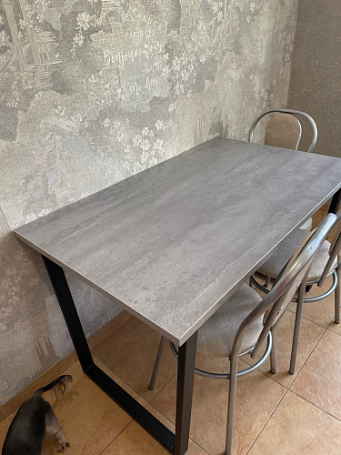 Стол раскладной Лота Лофт 120 25 мм юта / черный матовый фото покупателя 641