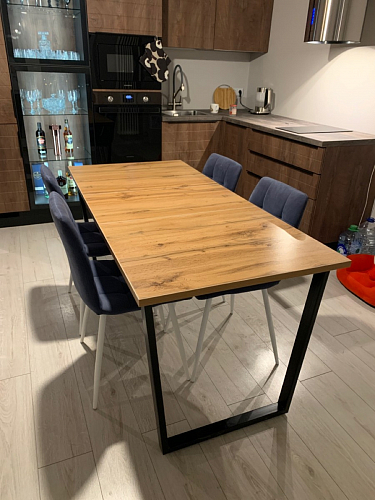 Стол раскладной Лота Лофт 120 25 мм юта / черный матовый фото покупателя 74