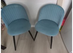 Стул на металлокаркасе Gabi blue / black фото покупателя 400