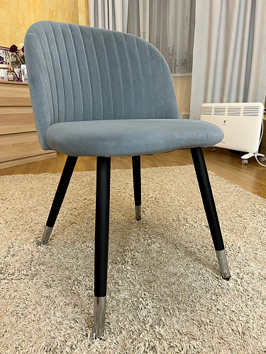 Стул на металлокаркасе Gabi gray / black фото покупателя 8